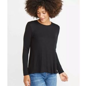 Marine Layer Black Long Sleeve Tee